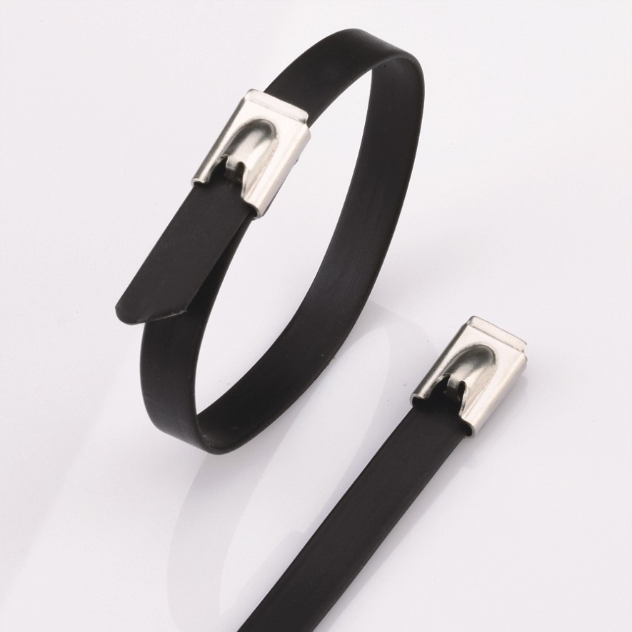Kabelbinder aus Edelstahl – PVC-beschichtete Kabelbinder mit Kugelverschluss